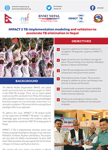 IMPACT 2 TB: Implementation modeling and validation to accelerate TB elimination in Nepal