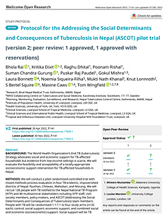 Protocol for the Addressing the Social Determinants and Consequences of Tuberculosis in Nepal (ASCOT) pilot trial