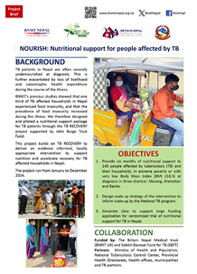 NOURISH: Nutritional support for people affected by TB